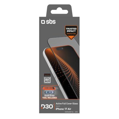 2. SBS Schutzglas mit D3O-Technologie Set mit Applikator für iPhone 17 Air