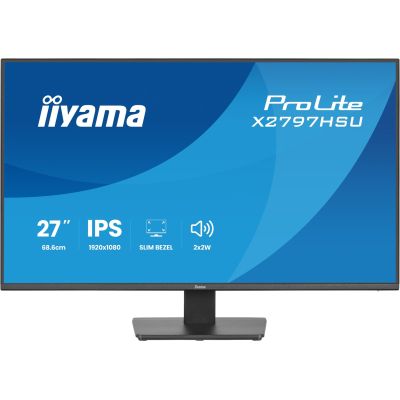 7. iiyama ProLite X2797HSU-B1 Computermonitor 68,6 cm (27") 1920 x 1080 px Full HD LED Schwarz