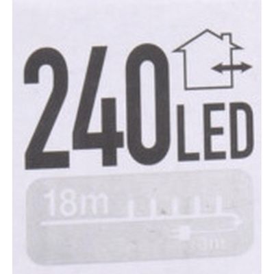 20. Weihnachtsbaumbeleuchtung, 240 LED-Lichterkette, mehrfarbig