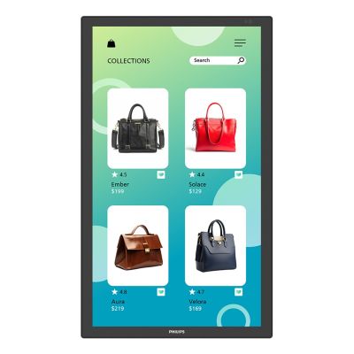 2. Philips 3000 Serie 32BDL3751T/00 Digital Signage-Display, interaktives Flachbildschirm-Display, 80 cm (31,5") LCD, WLAN, 350 cd/m² Full HD, schwarzer Touchscreen, integrierter Prozessor, Android, 24/7-Betrieb