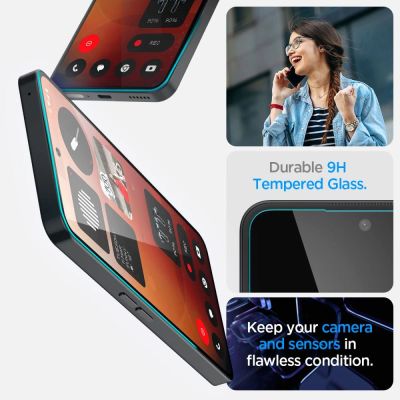 3. Spigen Glas.tR EZ Fit Panzerglas für Nothing Phone 3A / 3A Pro - Transparent