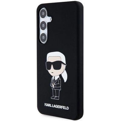 2. Karl Lagerfeld Silikon Ikonik Hülle für Samsung Galaxy S24 – schwarz