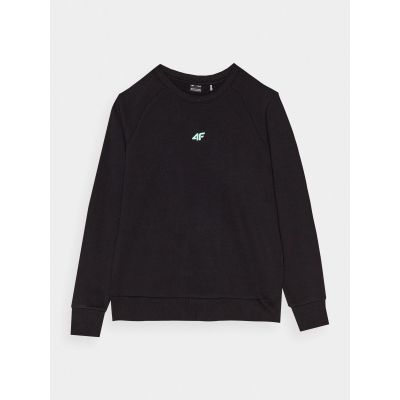 7. Mädchen-Sweatshirt aus Bio-Baumwolle, ohne Reißverschluss, ohne Kapuze, 4F Junior