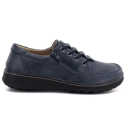 2. Bequeme Damenschuhe mit Reißverschluss, marineblau, Potocki TO90407