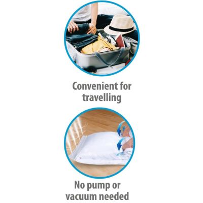 26. Vakuumbeutel zur Aufbewahrung von Kleidung und Bettwäsche 60x80cm ALPINA