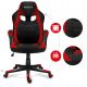 12. Huzaro FORCE 2.5 Gaming-Stuhl aus rotem Netzgewebe