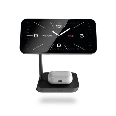 2. Zens Aluminium-Serie 2-in-1 Magnetladegerät mit 24-W-Netzteil