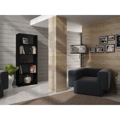 3. BÜCHERREGAL 60 CM SCHWARZ