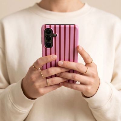 6. Tech-Protect Lamano MagSafe Schutzhülle für Samsung Galaxy S26 FE – Rot-Pink