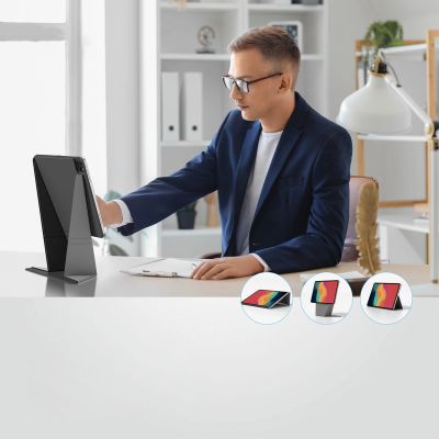 8. AmazingThing Matte Pro Mag Folio Hülle mit Ständer für iPad Air 13" M3/M4 (2025/2026) - Schwarz