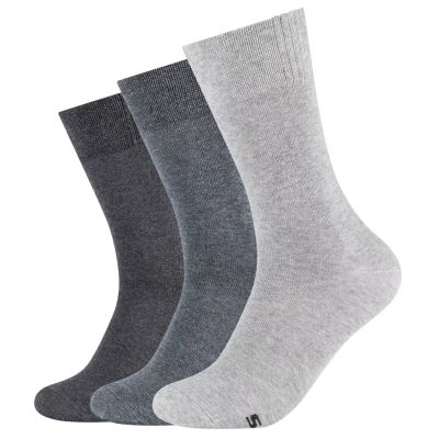 Skechers 3er-Pack Basic-Socken für Herren SK41007-9300 Grau 39-42