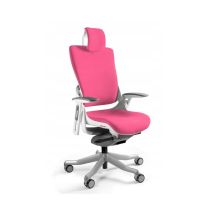 Wau 2 BL401 Bürostuhl, magenta/weißer Stoff