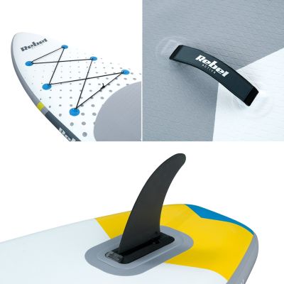 30. REBEL ACTIVE aufblasbares SUP-Board 350x81x15cm weiß