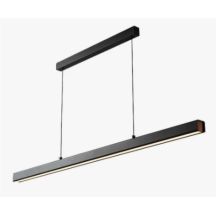 Hohe schwarze Pendelleuchte, 32 W