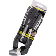 DUNLOP Fahrradkettenschloss, 120 cm lang – Grau