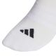 3. Adidas Cushioned Essentials Low Cut Socken, 3 Paar, Weiß, JZ0535