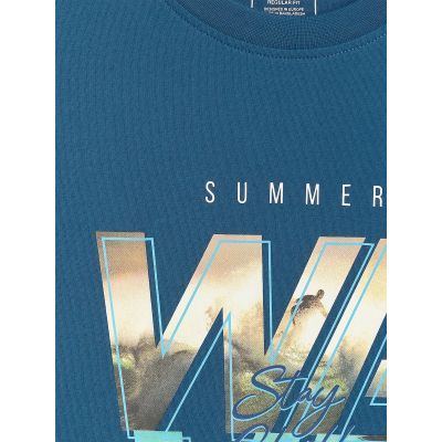 6. Herren-T-Shirt mit Aufdruck, regulär, Größe 4F 4FRSS26TTSHM4306-46S