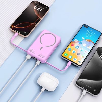 8. Powerbank Tech-Protect PB31 MagSafe 10000mAH - lila