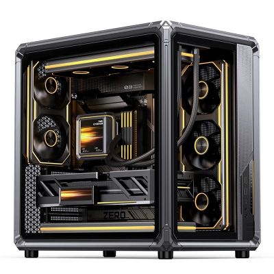 26. Jonsbo X400 PC-Gehäuse, Midi-Tower, ATX, gehärtetes Glas – grau