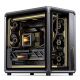 26. Jonsbo X400 PC-Gehäuse, Midi-Tower, ATX, gehärtetes Glas – grau