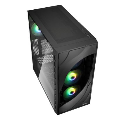 3. Sharkoon Rebel C80G RGB ATX Computergehäuse