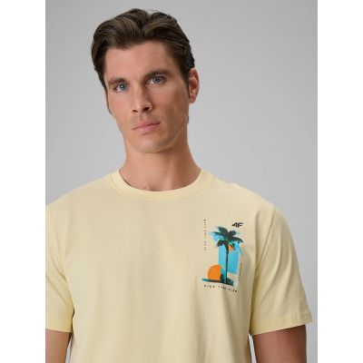 4. Herren-T-Shirt mit Aufdruck, regulär, Größe 4F 4FRSS26TTSHM4301-73S