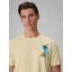 4. Herren-T-Shirt mit Aufdruck, regulär, Größe 4F 4FRSS26TTSHM4301-73S