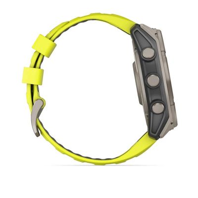 2. Garmin Fenix 8 Solar Sapphire Titanium Amp Yellow/Graphite Uhr