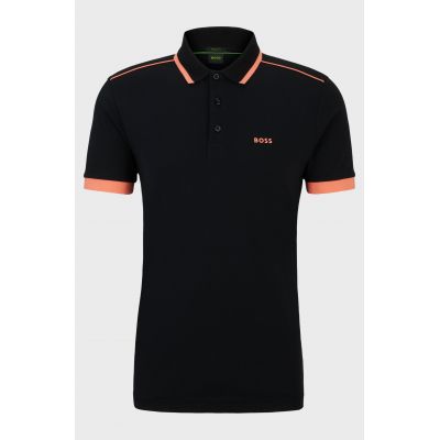 BOSS Paddy 1 NERO Herren Poloshirt Regular Fit Schwarz (50512995-001)