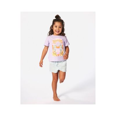 3. RIP CURL Rainbow Tropics Art Tee-Girl Purple