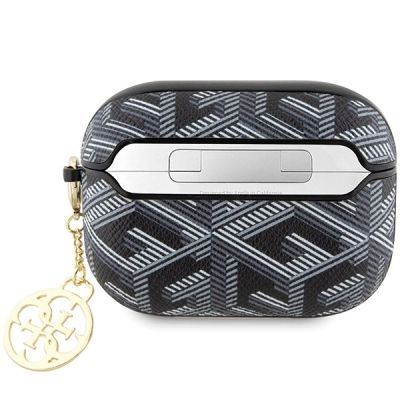 2. Guess GUAPPGCE4CK Hülle für AirPods Pro – schwarzer GCube Charm