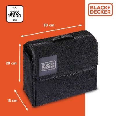 3. Organizer-Aufbewahrungstasche fürs Auto, 29 x 15 x 30 cm, Black + Decker
