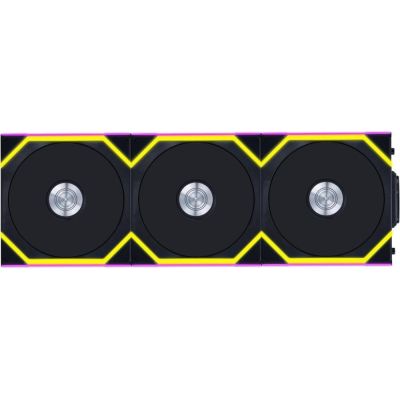 2. Lian Li UNI FAN SL Kabelloser 120 Reverse Blade Computergehäuselüfter 12 cm Schwarz 3 Stück.