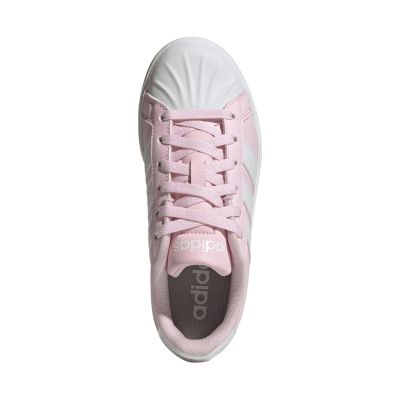 4. Adidas Streettalk Pink-Weiße Kinderschuhe JQ8609