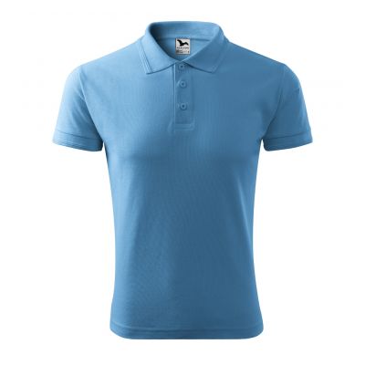 6. Malfini Pique Polo M MLI-20314 Poloshirt (azurblau) 