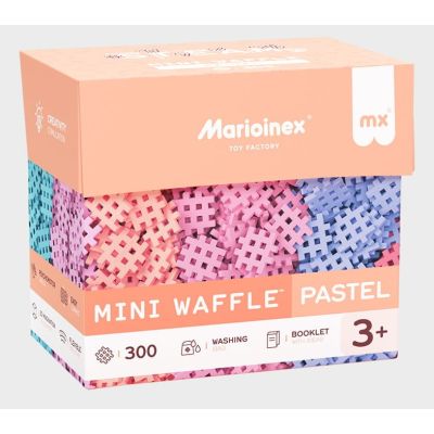 11. Marioinex Mini-Waffel-Bausteine, 300 Teile, Pastell
