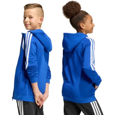 10. adidas Tiro 26 League Sweatshirt mit durchgehendem Reißverschluss für Kinder, Blau KF9102