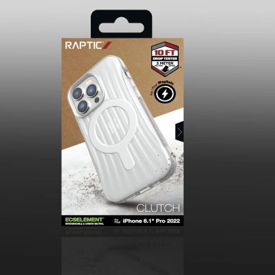 6. Raptic X-Doria Clutch Case iPhone 14 Pro mit MagSafe Rückseite transparent