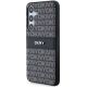 8. DKNY Leder Mono Stripe & Metal Logo Hülle für Samsung Galaxy S24 – Schwarz