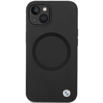 3. BMW BMHMP14SSILBK2 Hülle für iPhone 14 – schwarz Signature Liquid Silicone MagSafe