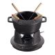 2. Staub Fondue-Set – 16 cm, Schwarz