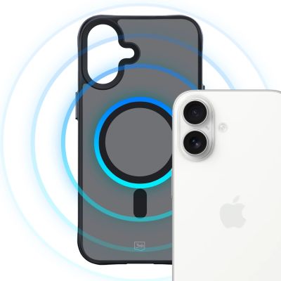 5. 3mk Smoke MagCase Hülle mit MagSafe für iPhone 16 – durchscheinend