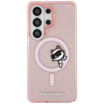3. Karl Lagerfeld IML Peekaboo Choupette MagSafe Hülle für Samsung Galaxy S26 Ultra - Pink