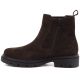 7. Damen-Ankle-Boots aus Leder, Wildleder, Schokoladenbraun, Sergio Leone BT-01-S