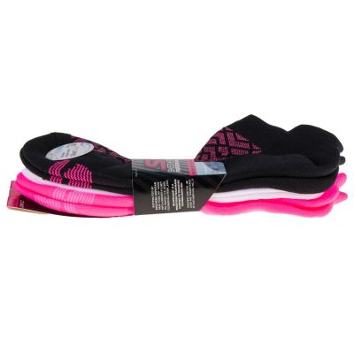 2. Skechers 3er-Pack Damen 1/2 Frottee-Socken mit niedrigem Schnitt S115103-BKPK Mehrfarbig 36-40