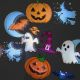 22. LED-Projektor mit austauschbaren Folien für Halloween