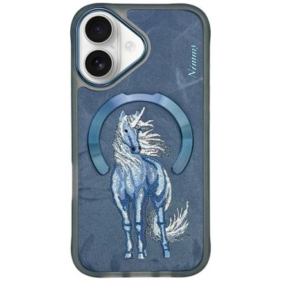 Nimmy Magnetic Fantasy Animal MagSafe Case für iPhone 16 - Blau
