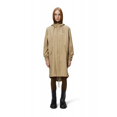 5. Rains Unisex Fishtail Parka W3 18140 24 SAND Regenmantel