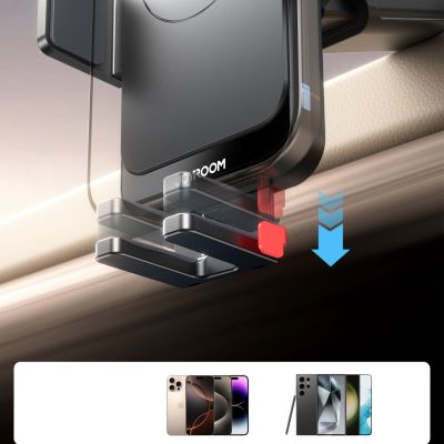 6. Joyroom JR-ZS241S Autohalterung mit induktivem Ladegerät für Armaturenbrett - schwarz