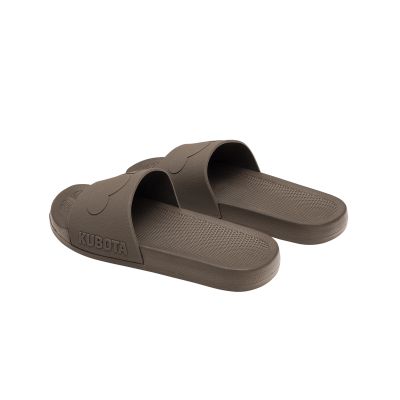 13. Kubota Basic Plain Cloud Brown Pool Flip-Flops K25SS-101-002-21-1
